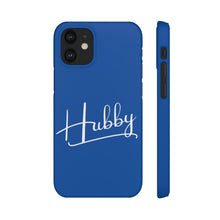 Load image into Gallery viewer, &quot;Hubby&quot; Snap Case Blue
