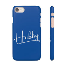 Load image into Gallery viewer, &quot;Hubby&quot; Snap Case Blue
