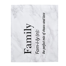 Load image into Gallery viewer, &quot;Family&quot; Premium Velveteen Plush Blanket
