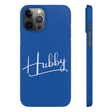 Load image into Gallery viewer, &quot;Hubby&quot; Snap Case Blue
