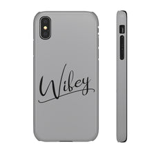 Load image into Gallery viewer, &quot;Wifey&quot; Snap Case Gray
