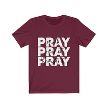 Load image into Gallery viewer, &quot;Pray ON it, Pray OVER it, Pray THROUGH it!&quot; Unisex Jersey Short Sleeve Tee
