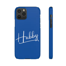 Load image into Gallery viewer, &quot;Hubby&quot; Snap Case Blue
