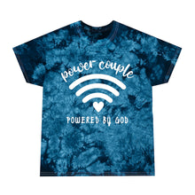 Load image into Gallery viewer, &quot;Powered by GOD&quot; Tie-Dye Tee, Crystal
